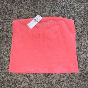 American Eagle Pink Crop Top Tube Top
